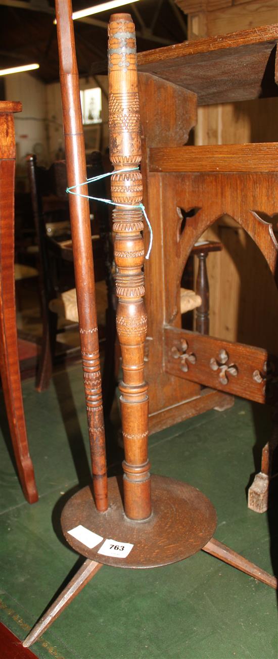 Spinning wheel spindle(-)